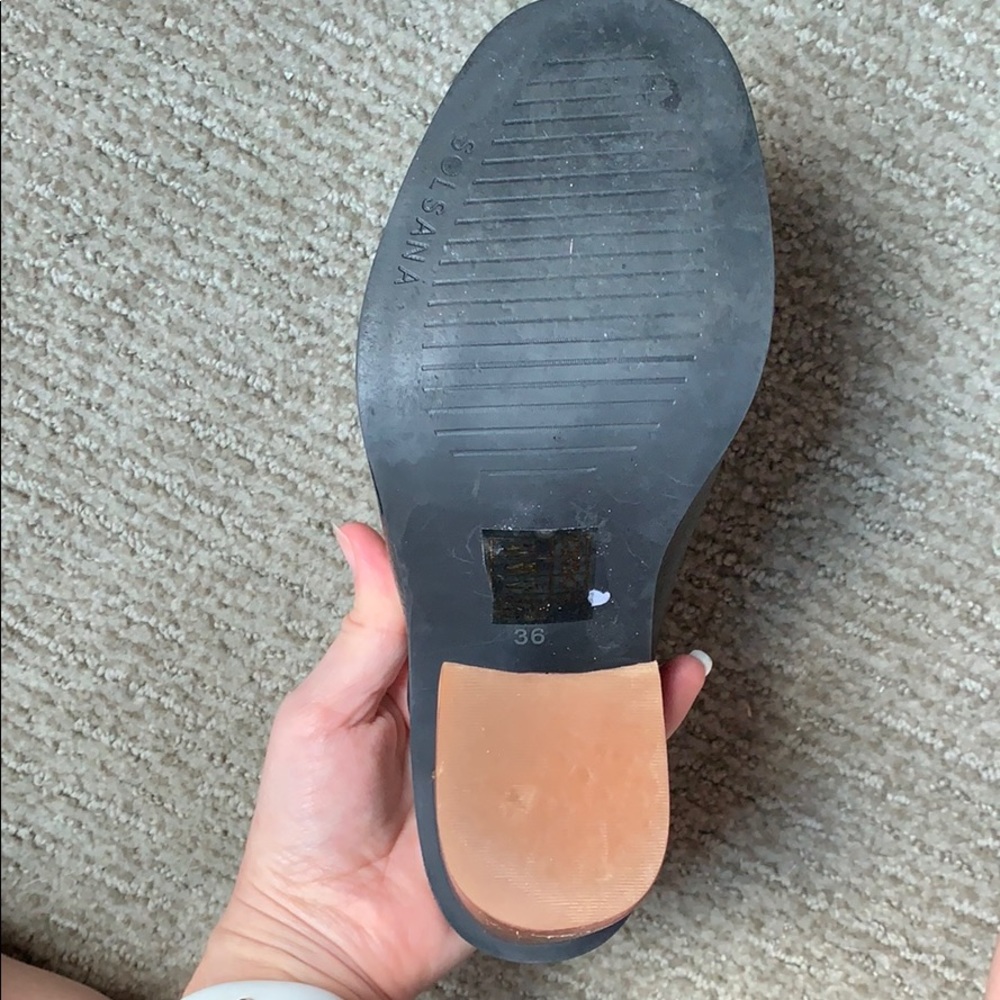 Sol Sana black Gigi mule with wood heel - Picture 6 of 6